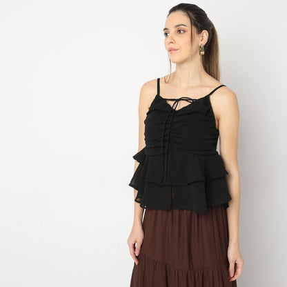 Regular Fit Solid Top