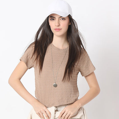 Textured Betty Short Sleeve Top