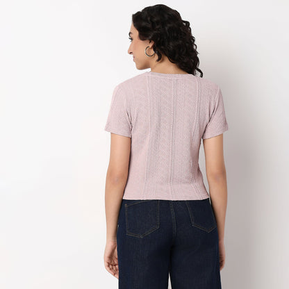 Knitted Betty Short Sleeve Top