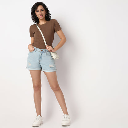 Knitted Betty Short Sleeve Top