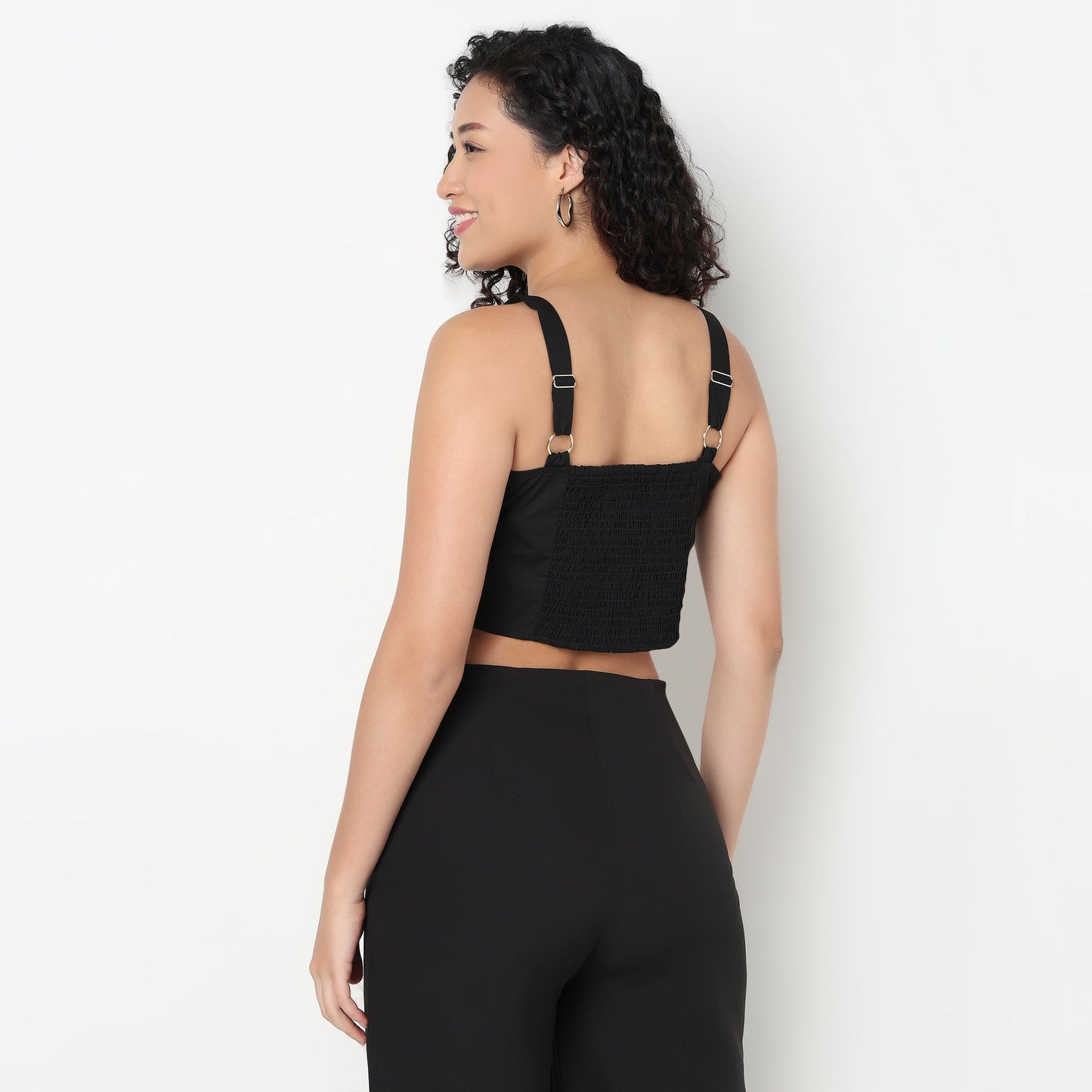 Buy Women Slim Fit Solid Sleeveless Top  - Style Union