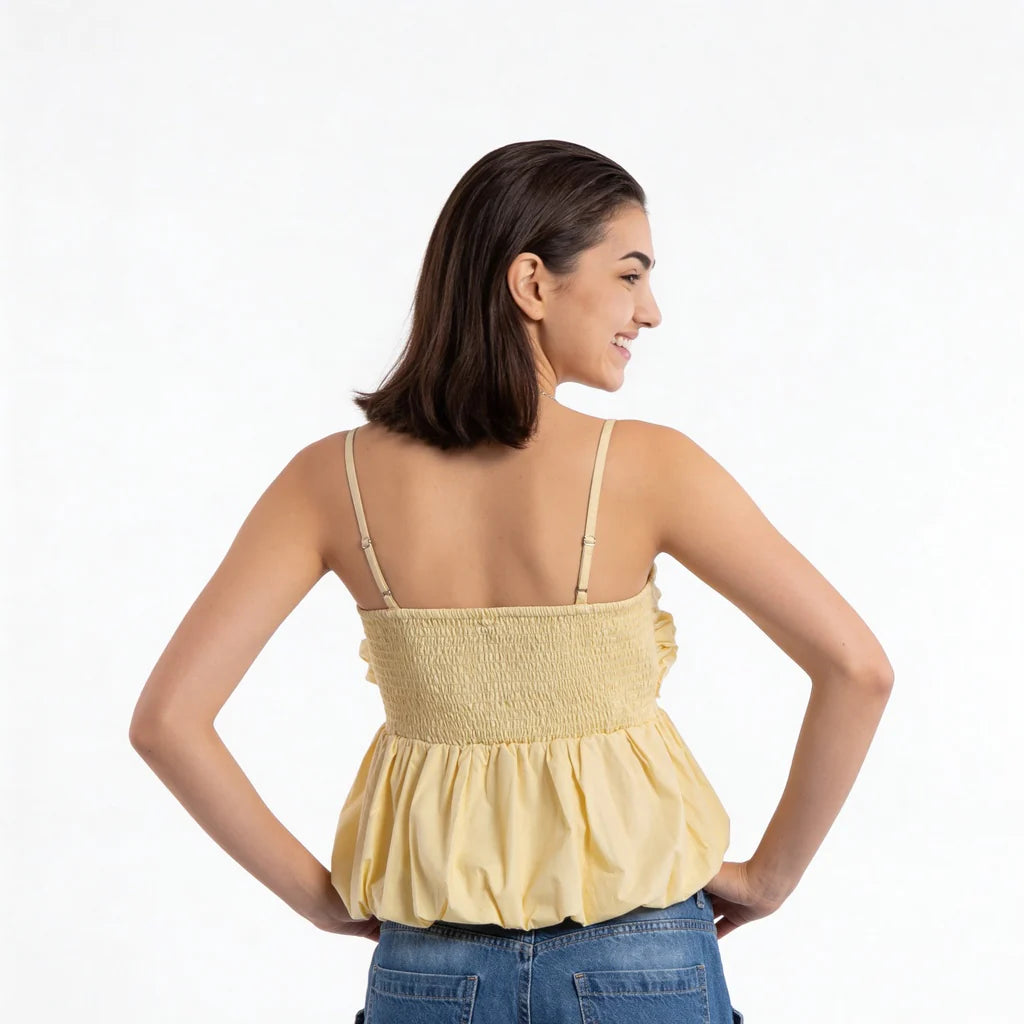 Cotton Slim Fit Crop Top