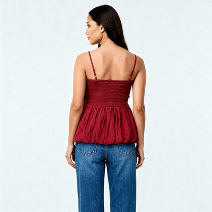 Cotton Slim Fit Crop Top