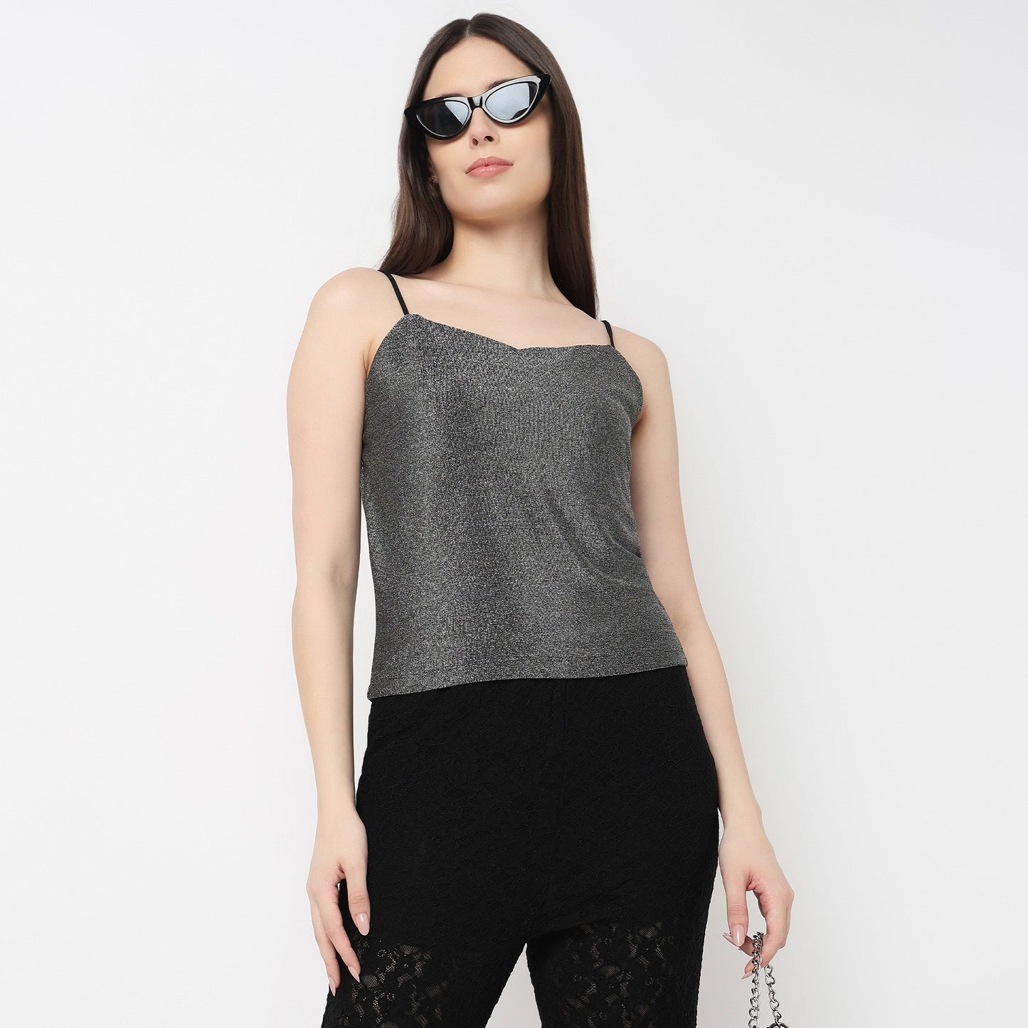 Embeliished Strappy Top