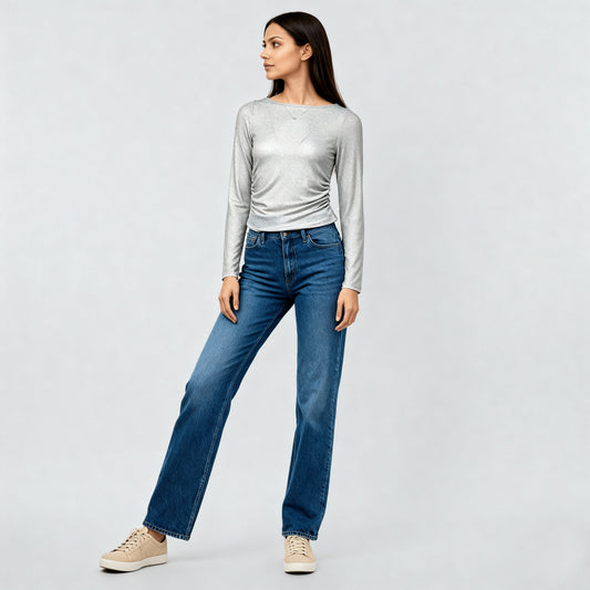 Side Ruched Fitted Betty Top
