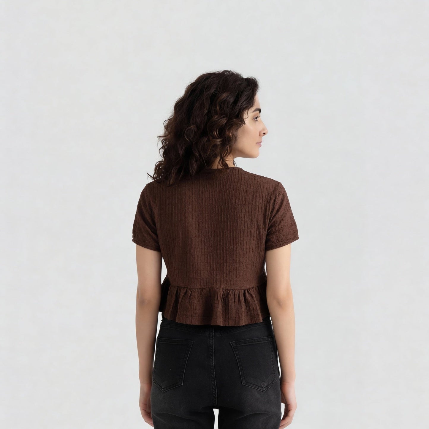 Slim Fit Short Sleeve Crop Top