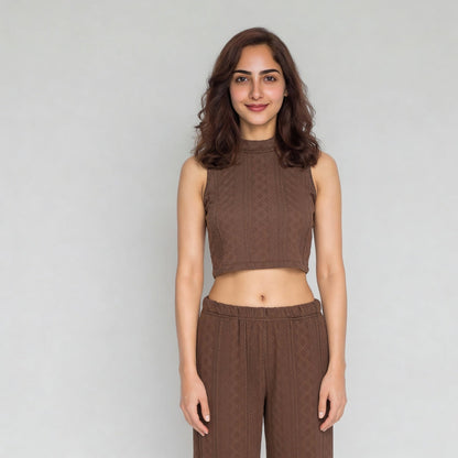 Slim Fit Sleeveless Crop Top