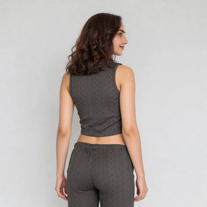 Slim Fit Sleeveless Crop Top