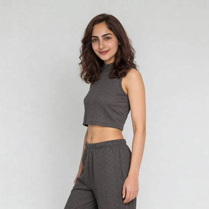 Slim Fit Sleeveless Crop Top
