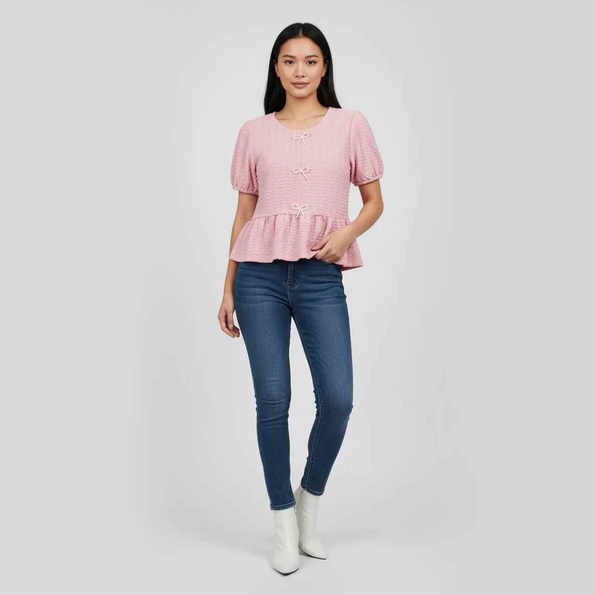 Knitted Solid Betty Top