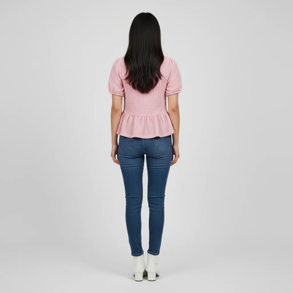 Knitted Solid Betty Top