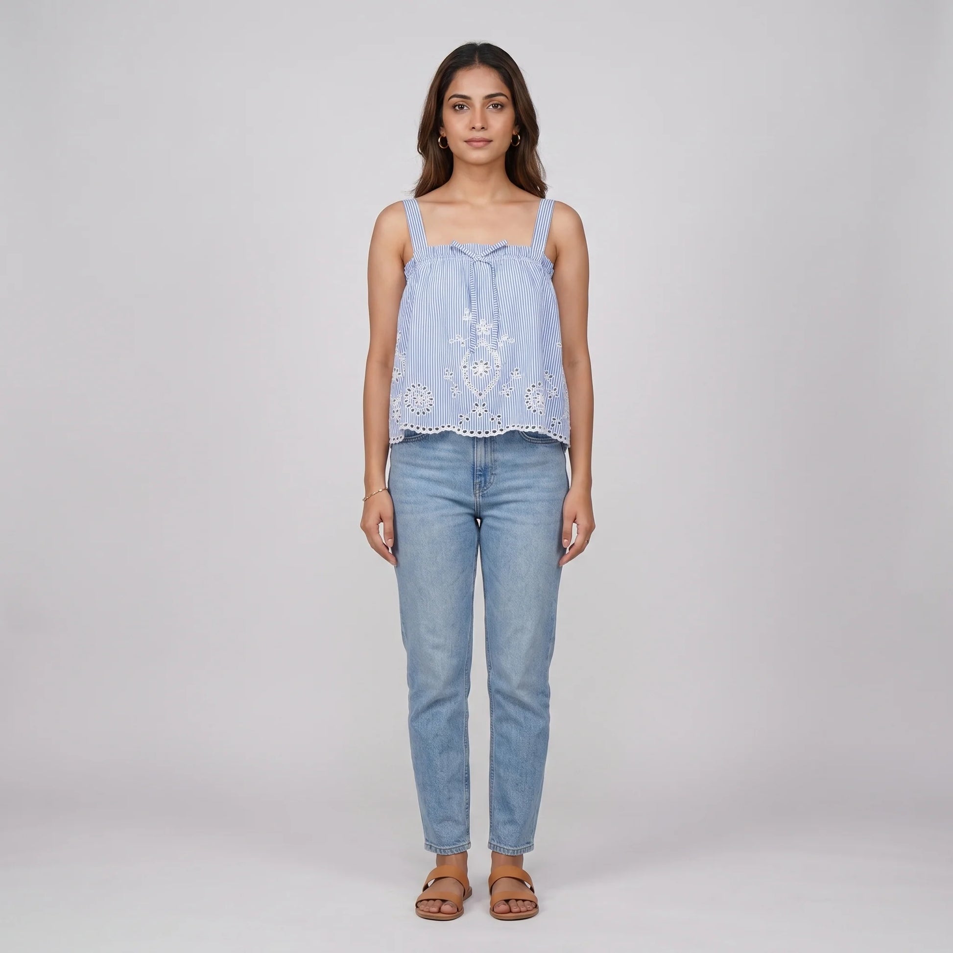 Cotton Striped Top