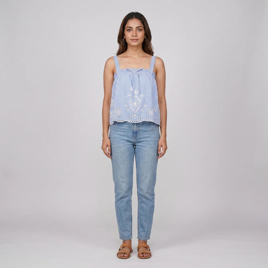 Cotton Striped Top