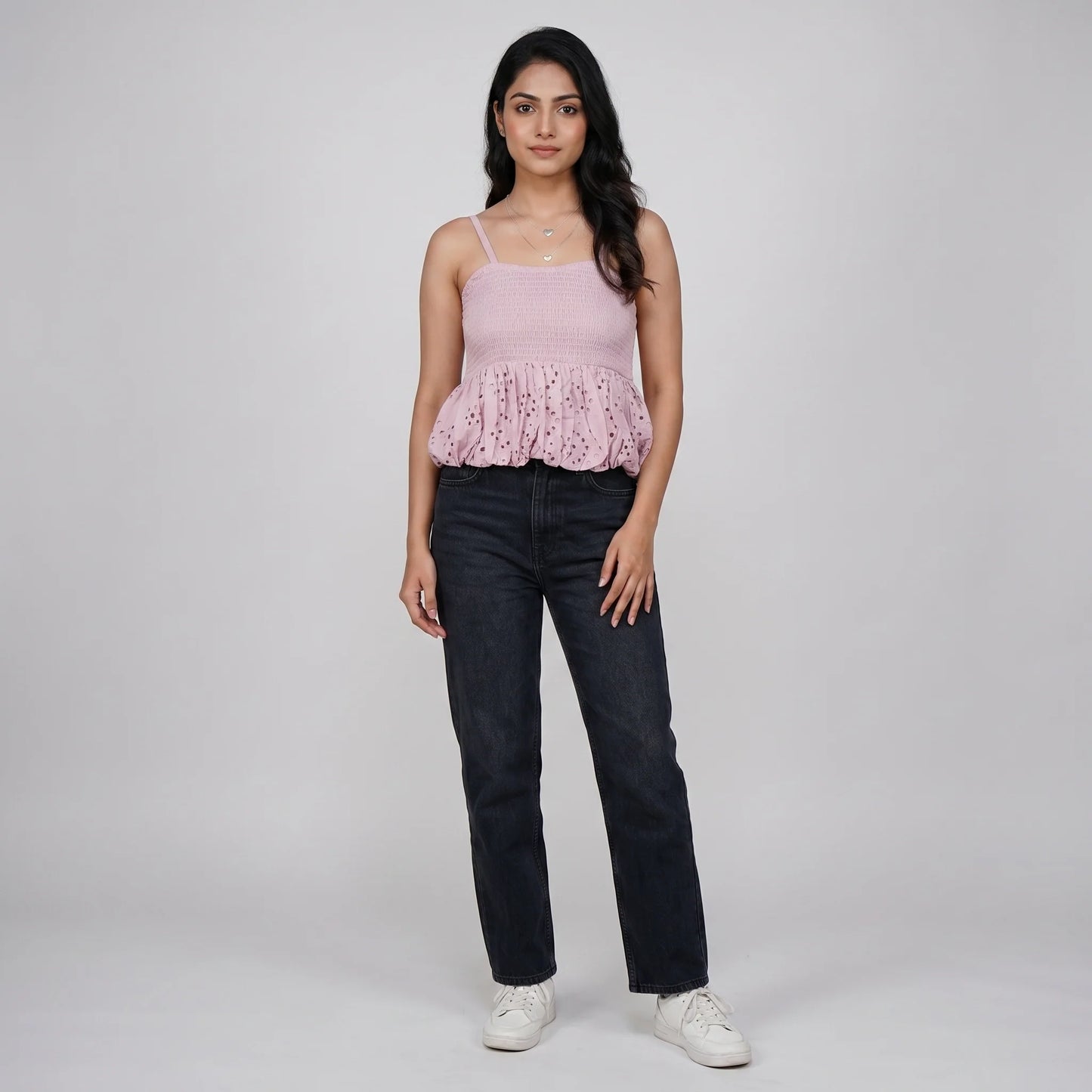Cotton Slim Fit Sleeveless Top