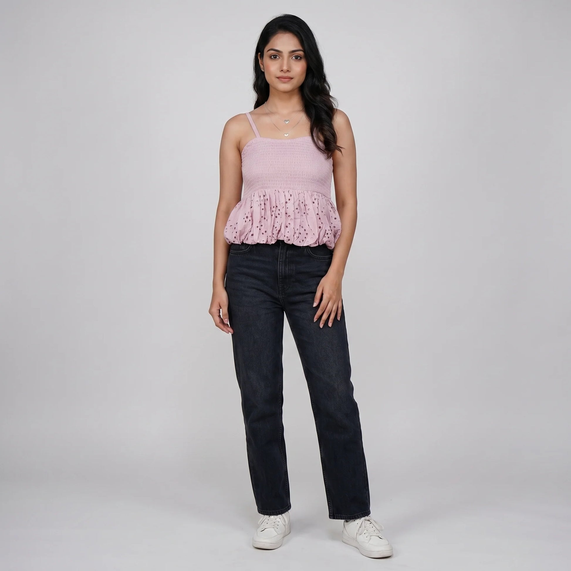 Cotton Slim Fit Sleeveless Top