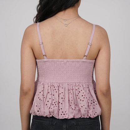 Cotton Slim Fit Sleeveless Top