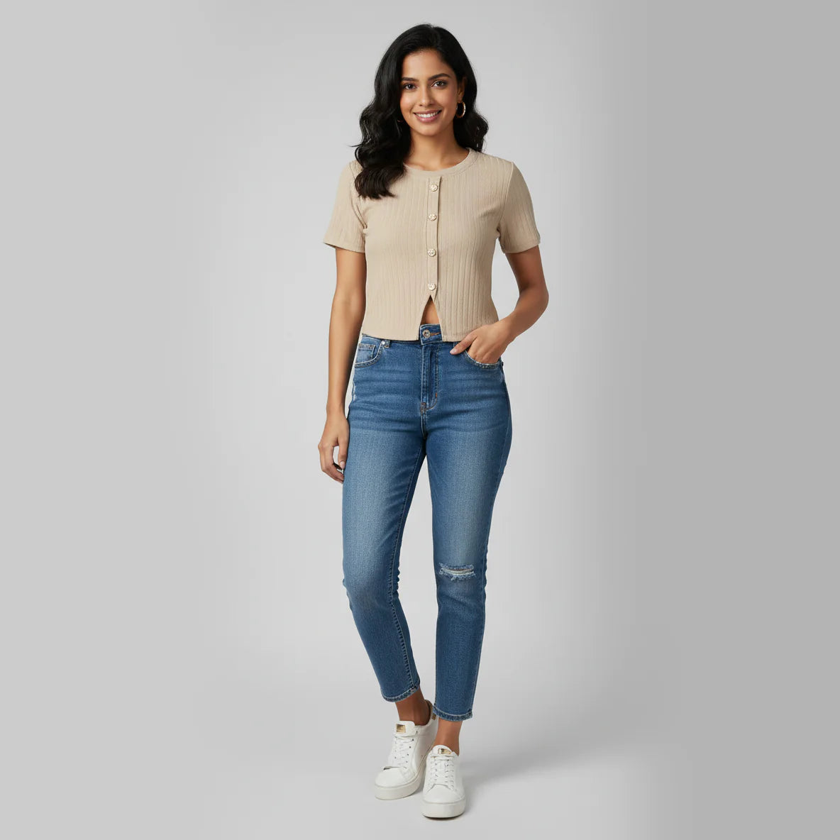 Knitted Slim Fit Top