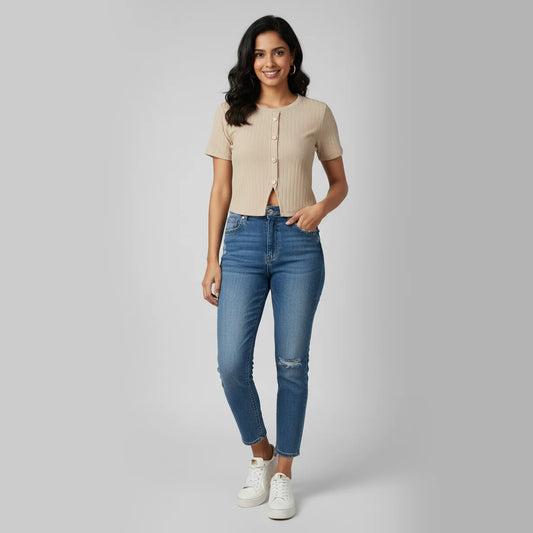 Knitted Slim Fit Top