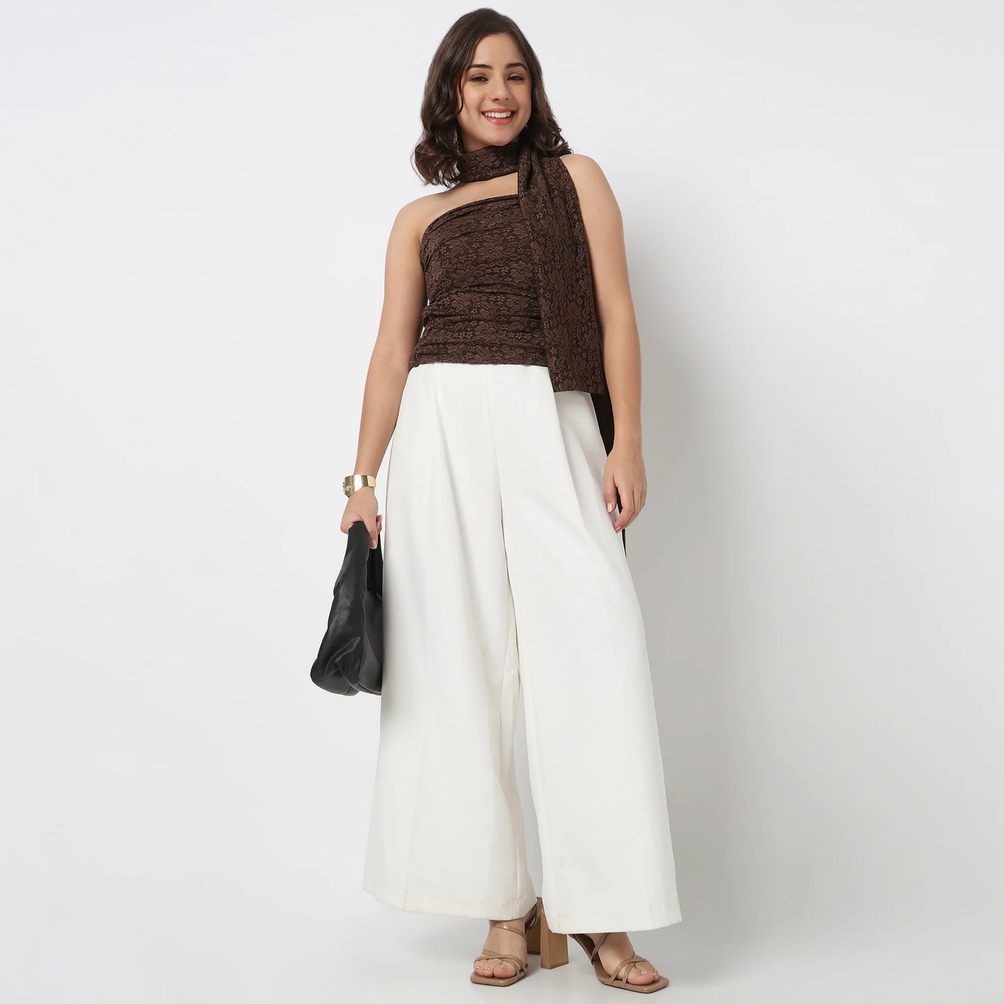 Solid Off Shoulder Crop Top