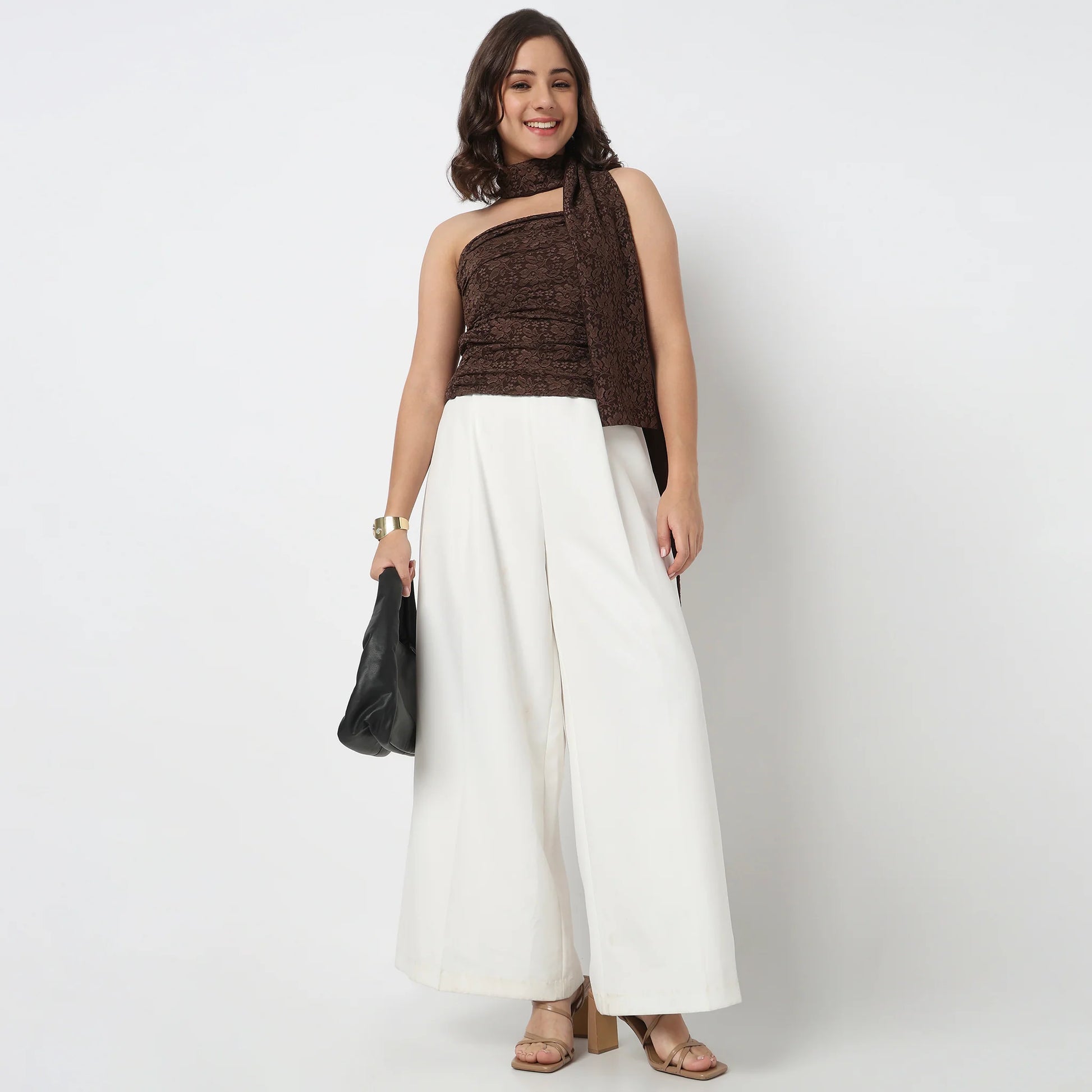 Solid Off Shoulder Crop Top
