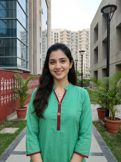 Mint Green Cotton Kurta