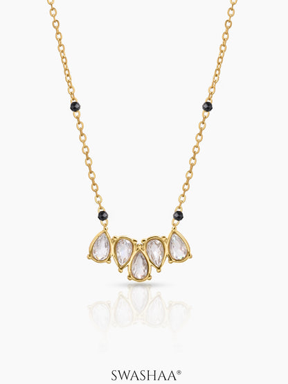 Yunira Diamond Cluster Mangalsutra - Swashaa