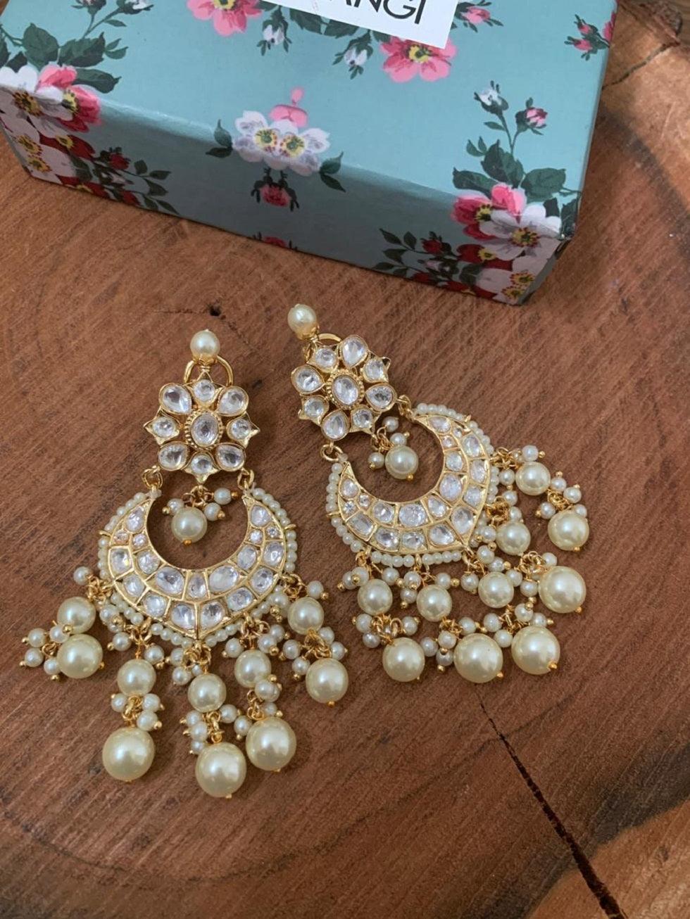 Aarushi Mid-Sized Chandbali - Attrangi