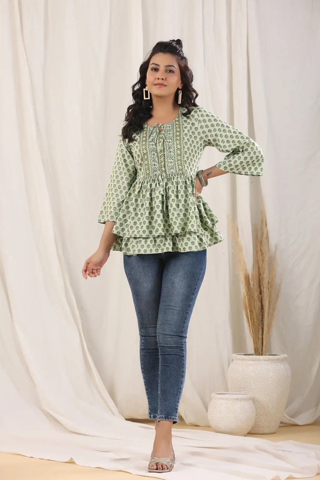 peplum ethnic top