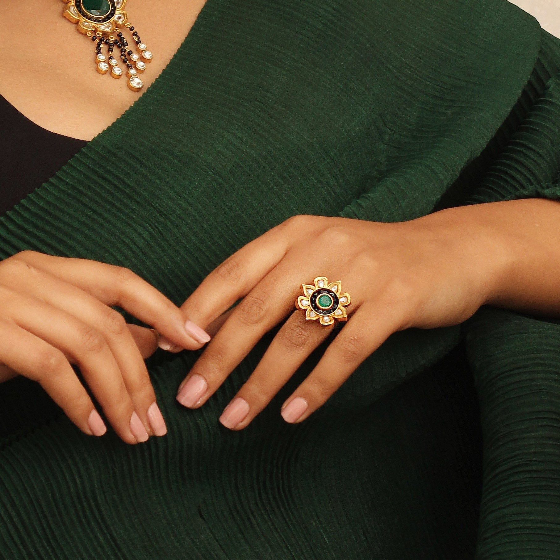 Aesthetic Silver Mangalsutra Ring Rings - By Unniyarcha - Original Manufacturers of Silver Jewelry, Gold Plated Jewellery, Fashion Jewellery and Personalized Soul Bands and Personalized Jewelry