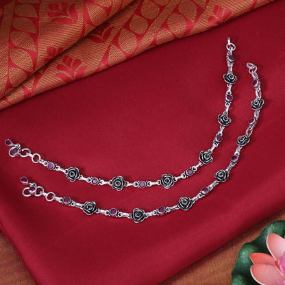 Floryn Oxidised Payal