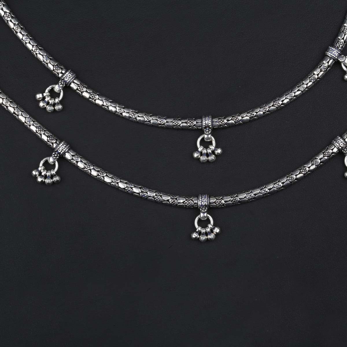 Lisha Oxidised Anklets