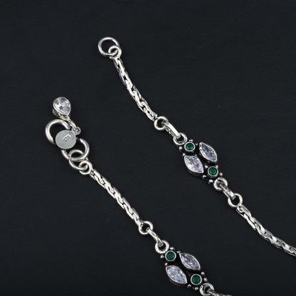 Marisha Oxidised Anklets