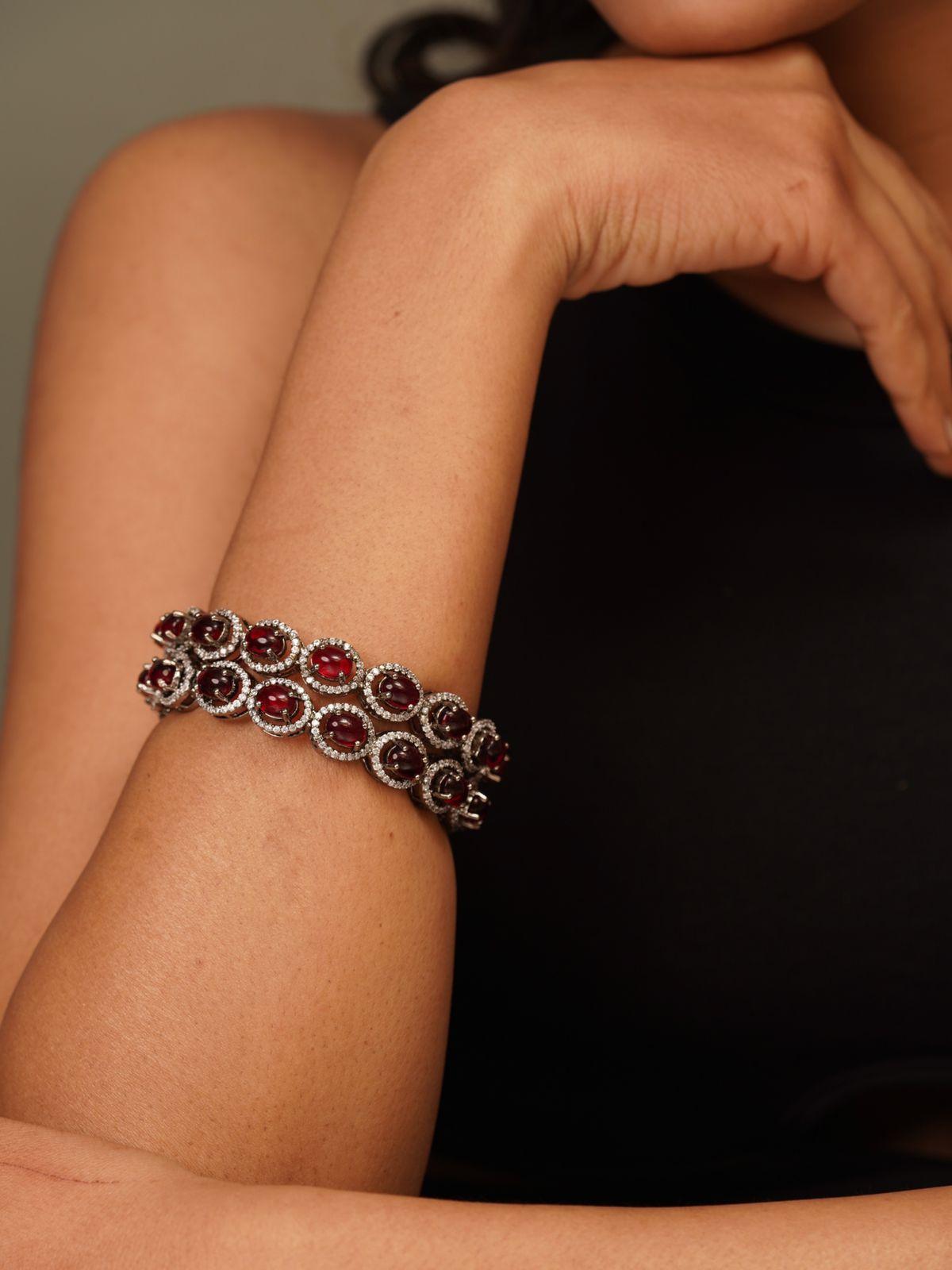 Antique Potta Stone Bangles | Victorian Polish - Attrangi