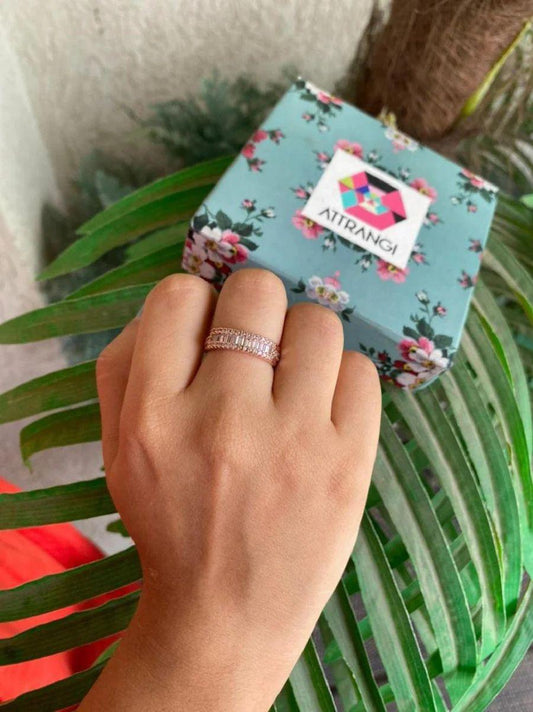 Baguette Band Ring - Attrangi