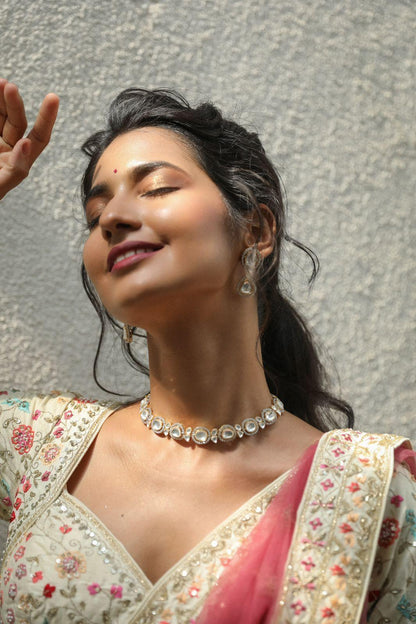 Basic Uncut Diamond Polki Necklace - Attrangi