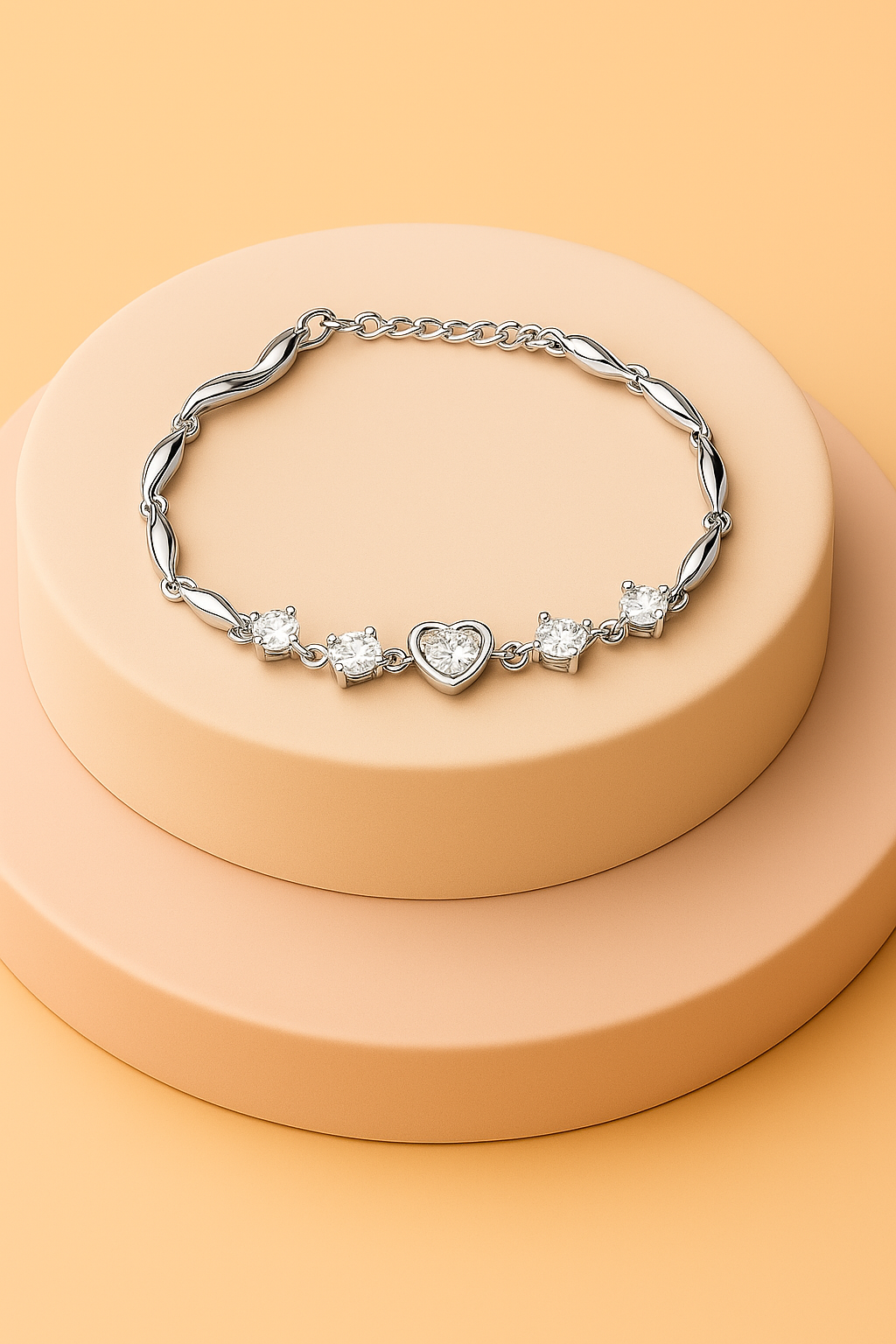 Gift Silver Plated Jewelry Set for Women – Necklace, Earrings & Bracelet| Elegant Gift Box for Weddings, Parties & Anniversaries