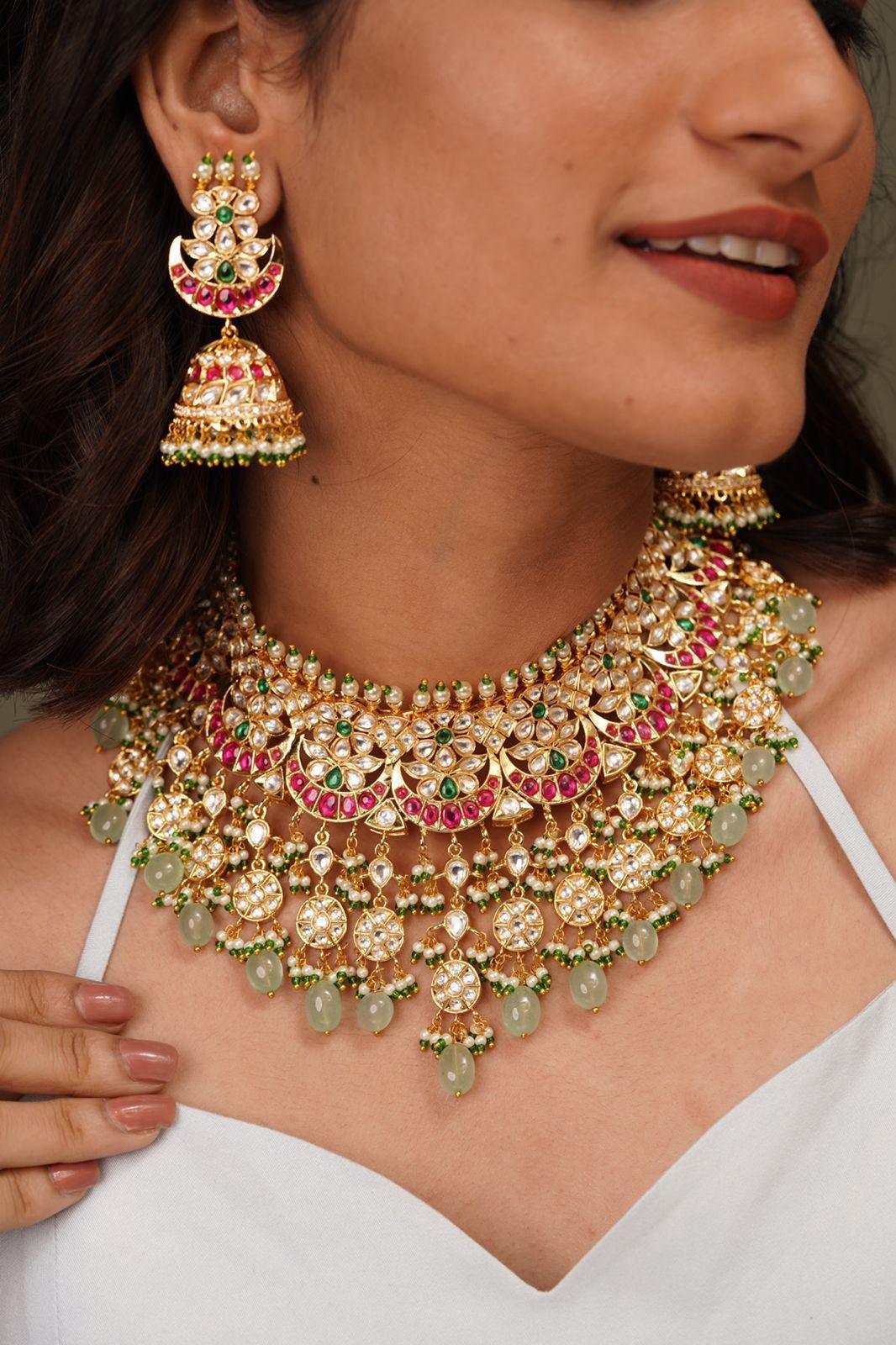 Bhakti Polki Heavy Set - Attrangi