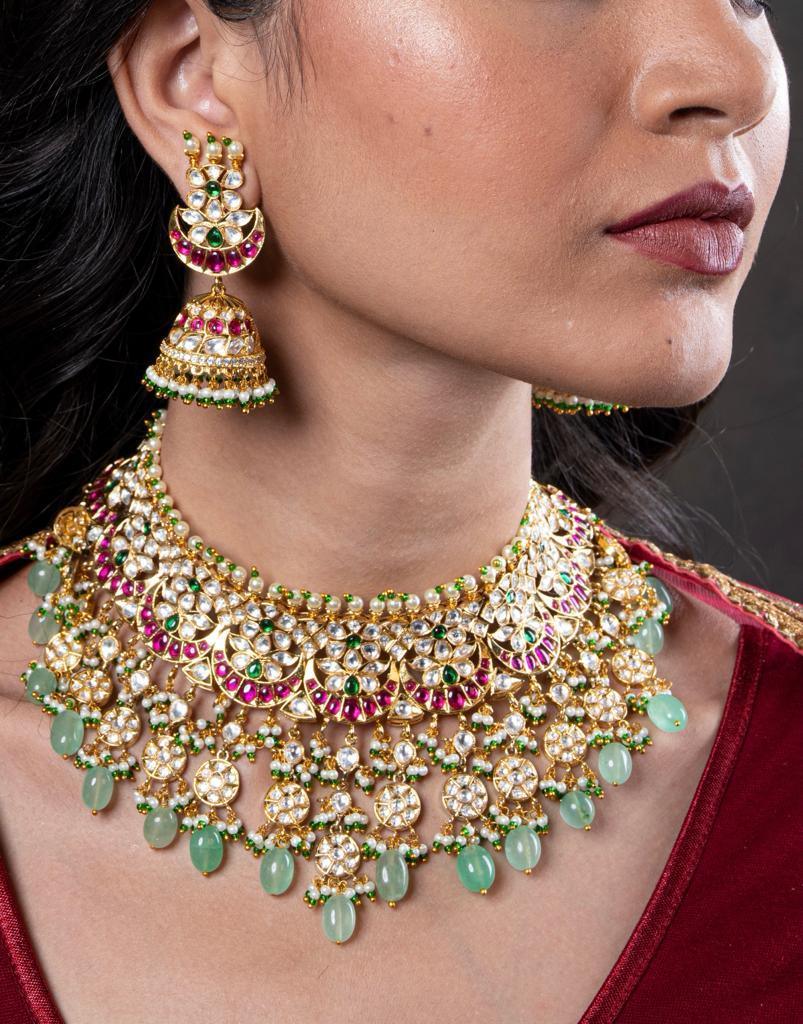 Bhakti Polki Heavy Set - Attrangi