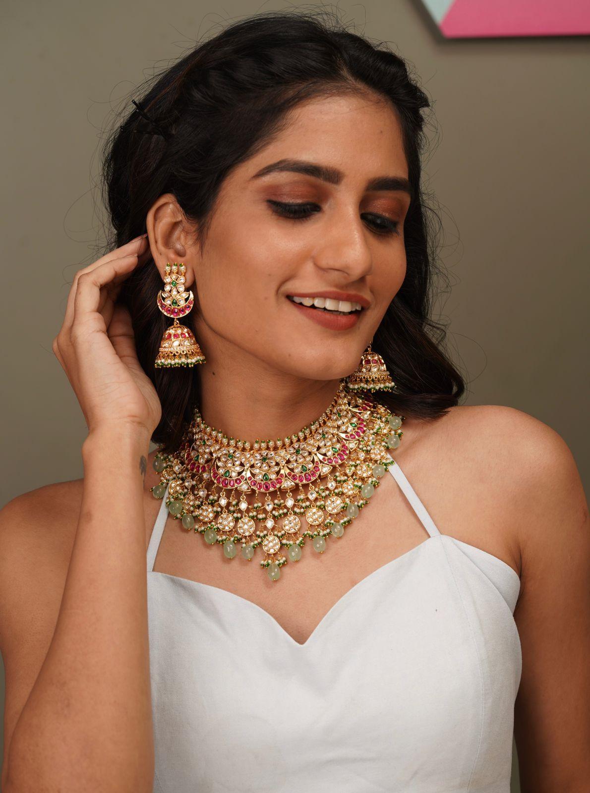 Bhakti Polki Heavy Set - Attrangi