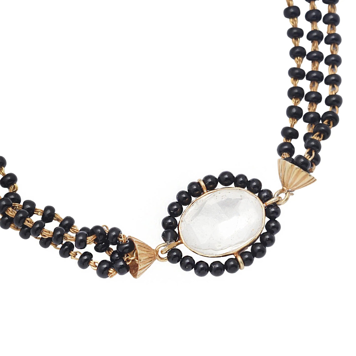 Black beads mangalsutra bracelet