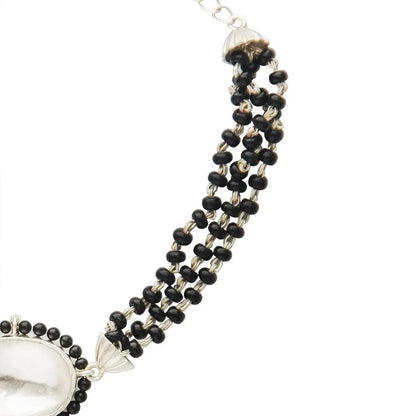 Black beads mangalsutra bracelet