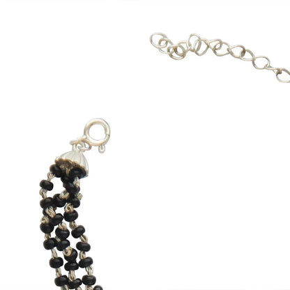 Black beads mangalsutra bracelet