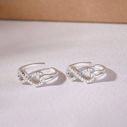 Stone Infinity Toe Ring