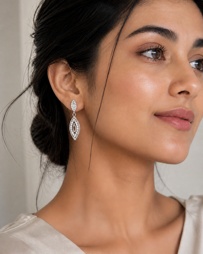 Silver Drop Earrings for Women