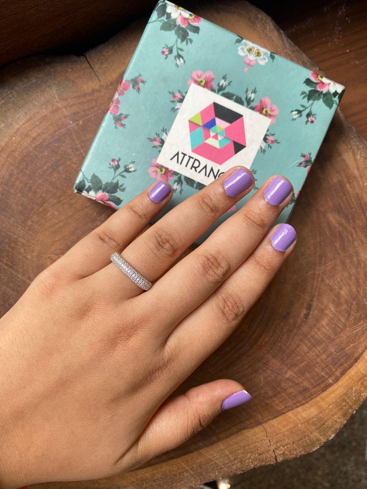 Clustered Band Daily Wear Ring - Attrangi