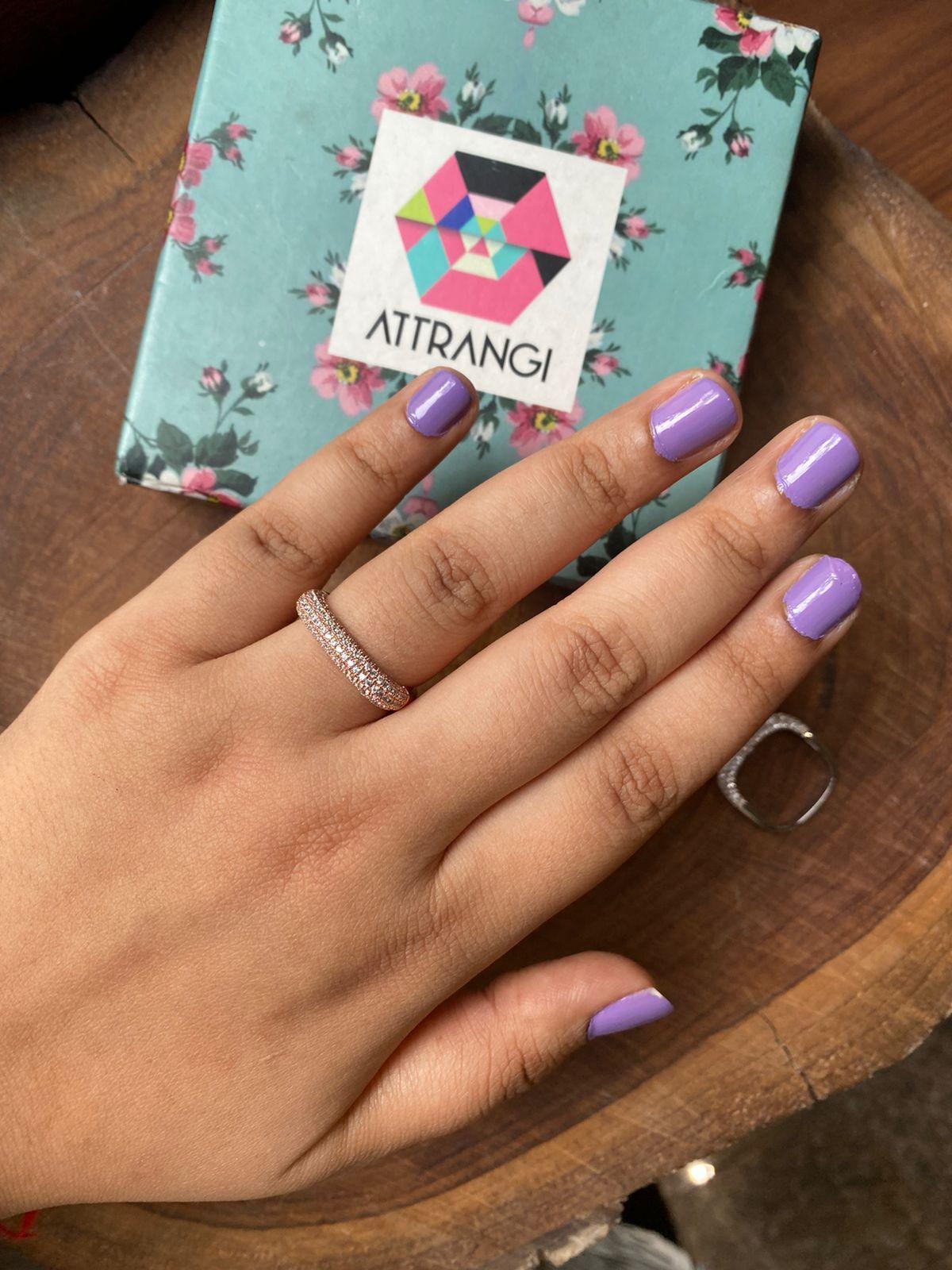 Clustered Band Daily Wear Ring - Attrangi