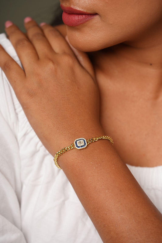 Coloured Illusion Setting Daily wear Bracelet - Attrangi