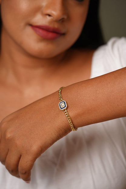 Coloured Illusion Setting Daily wear Bracelet - Attrangi