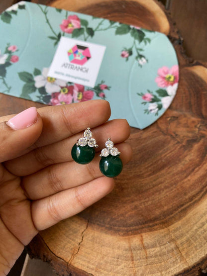 Diamond Bud Small Studs - Attrangi