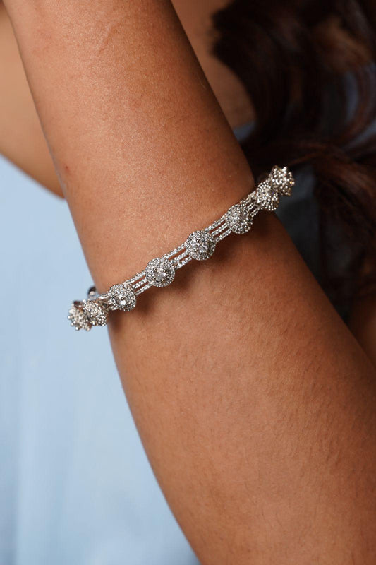 Diamond Pacheli | Gokhru Bangle Set - Attrangi